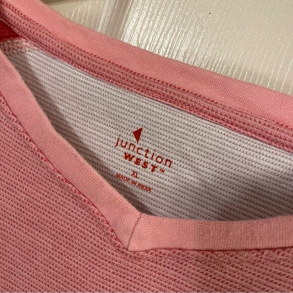 Pink Short Sleeve V-Neck Tee - Picture 3 of 4